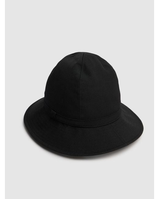 Uomo Cappello Fedora di Yohji Yamamoto in Black da Uomo