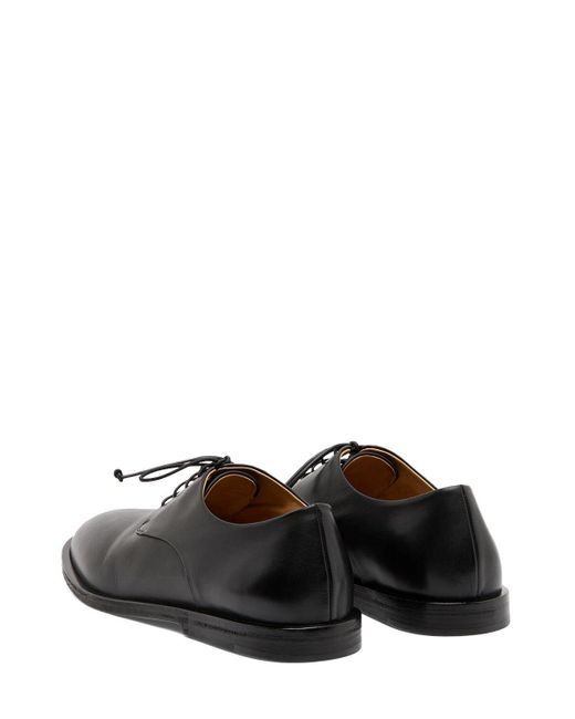 Marsèll Black Mando Leather Lace-Up Shoes for men