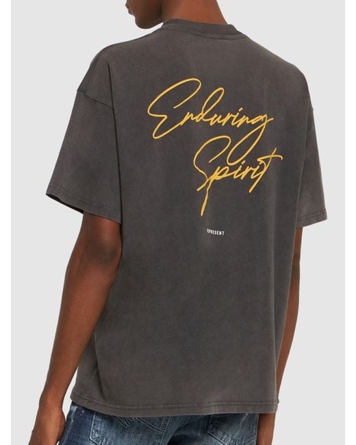 Represent Black Spirit Printed Cotton T-Shirt for men