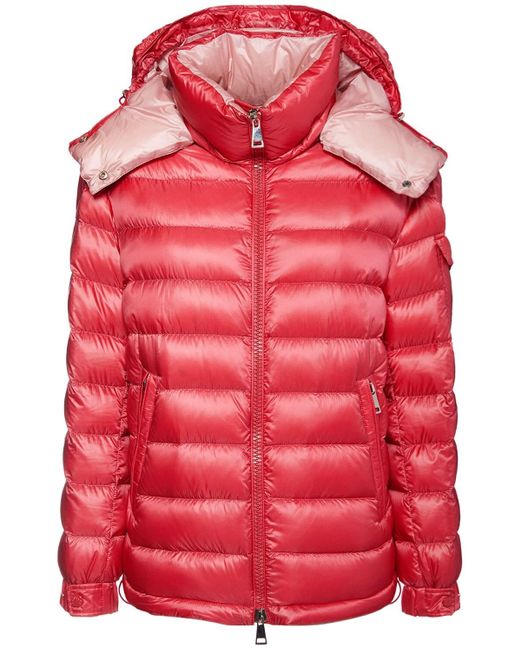 Moncler Synthetic Dalles Nylon Down Jacket in Pink (Red) | Lyst UK