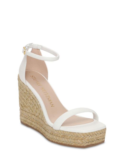 stuart weitzman nude wedges