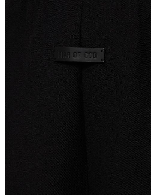 Pantalon large en coton mélangé à plis Fear Of God pour homme en coloris Black