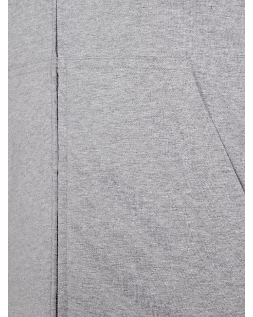 Balenciaga Hoodie Aus Stretch-baumwolle Mit Logo in Gray für Herren