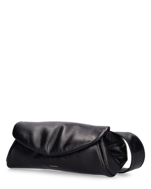Jil Sander Black Small Cannolo Padded Leather Bag