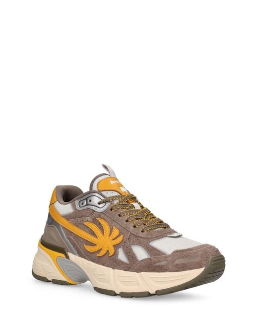 Palm Angels Multicolor The Palm Runner Leather Sneakers for men