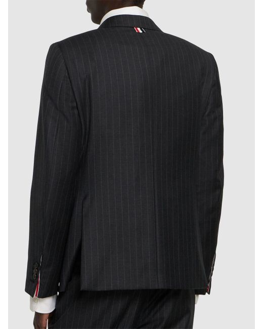 Thom Browne Wollblazer Mit Nadelstreifen in Black für Herren