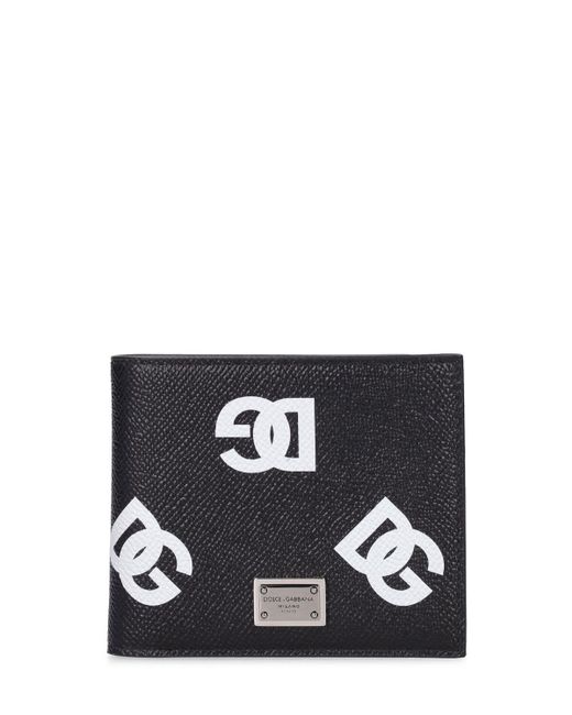 Dolce & Gabbana Brieftasche Aua Leder Mit Logos in Black für Herren