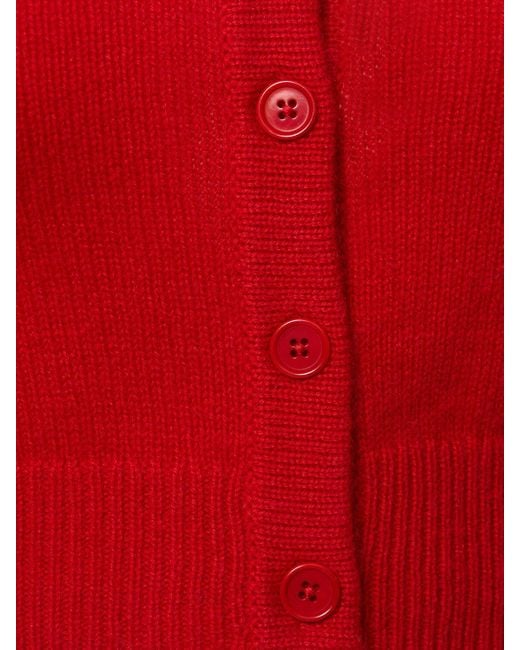 Cárdigan de cashmere con hombros descubiertos Reformation de color Red