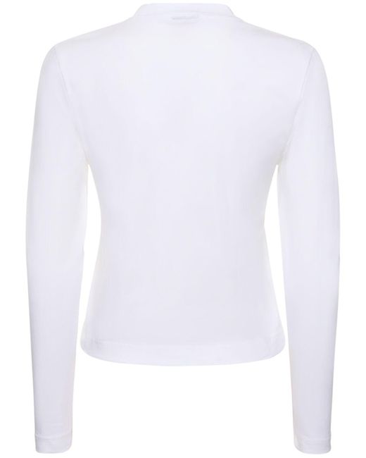 Top le t-shirt gros grain di Jacquemus in White