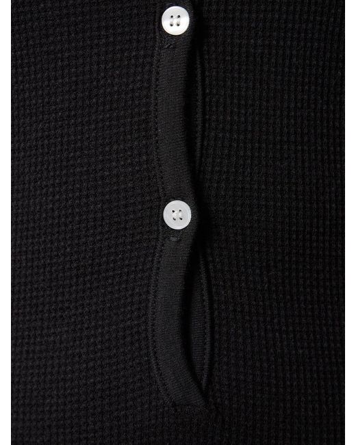 Mono térmico de algodón con manga larga ÉTERNE de color Black