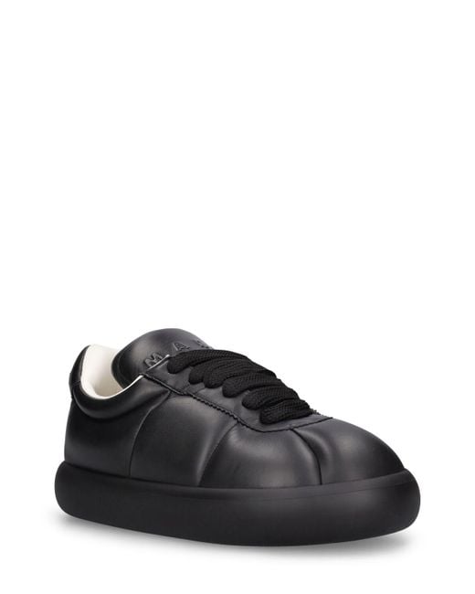Marni Black Chunky Soft Leather Low Top Sneakers for men