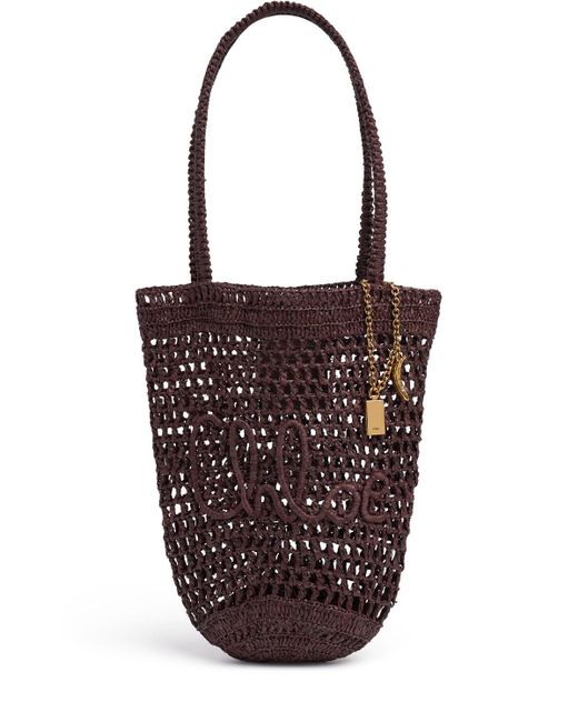 Donna Borsa Summer Banana Panier di Chloé in White