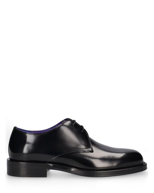 Scarpe derby mf tux in pelle di Burberry in Black da Uomo