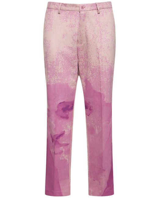 Kidsuper Pink Portrait Pants for men