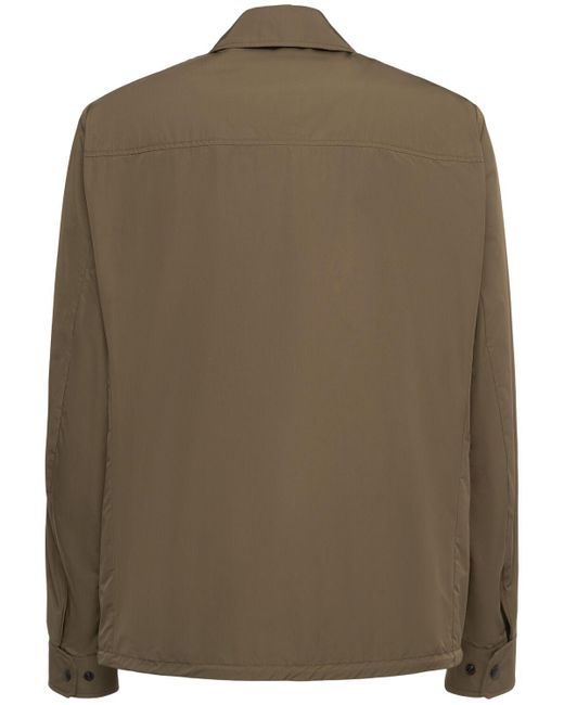 Moncler Green Frema Tech Shirt Jacket for men