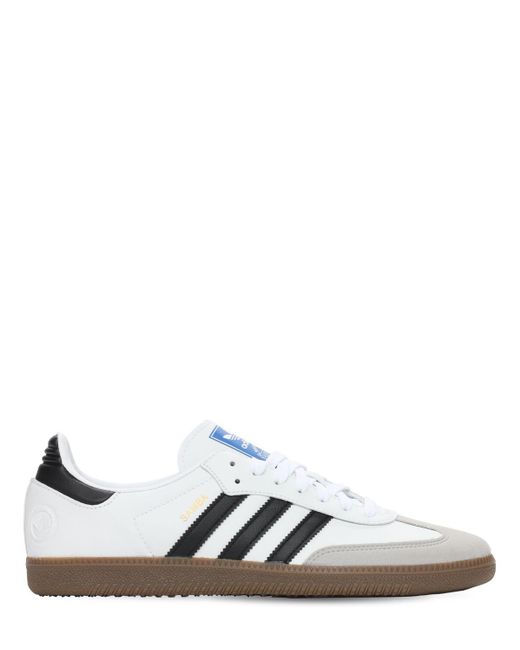 Adidas Originals White Samba Vegan Sneakers for men