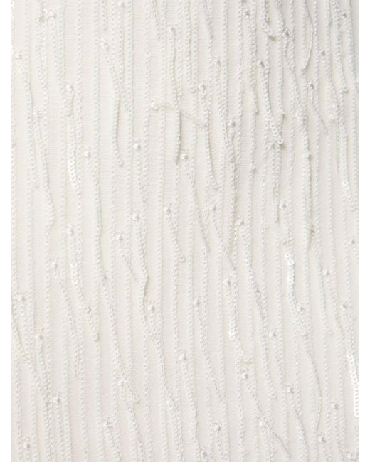 ROTATE BIRGER CHRISTENSEN White Minikleid Aus Mesh "rosita"