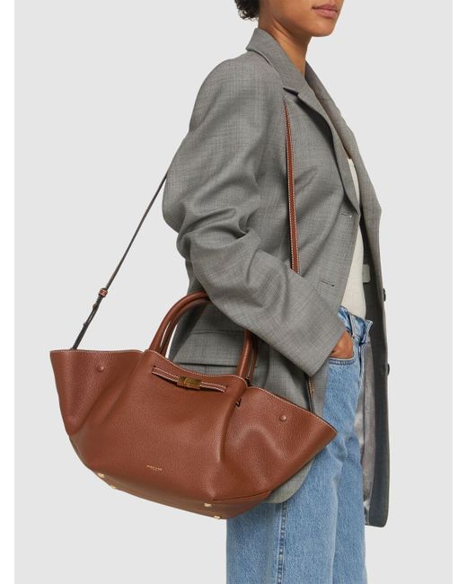 DeMellier London Midi New York グレインレザートートバッグ