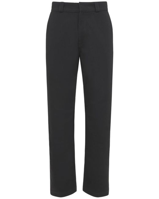 Loewe Cotton Drill Pants in Black for Men - Lyst