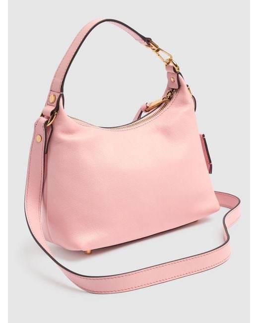 Versace Pink Hobotasche Aus Leder " Tag"