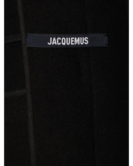 Mujer Abrigo Corto Con Capucha Jacquemus de color Black