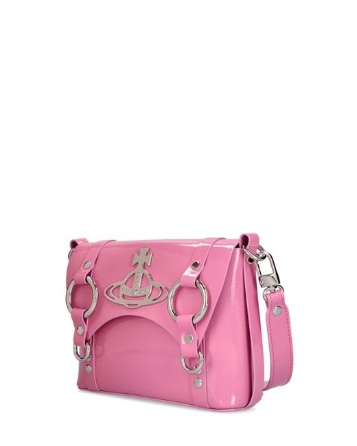 Vivienne Westwood Pink Kim Patent Leather Crossbody Bag