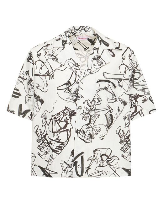 Charles Jeffrey White Hawaiian Shirt for men
