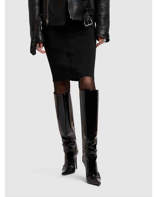Stivali vendome in pelle 110mm di Saint Laurent in Black