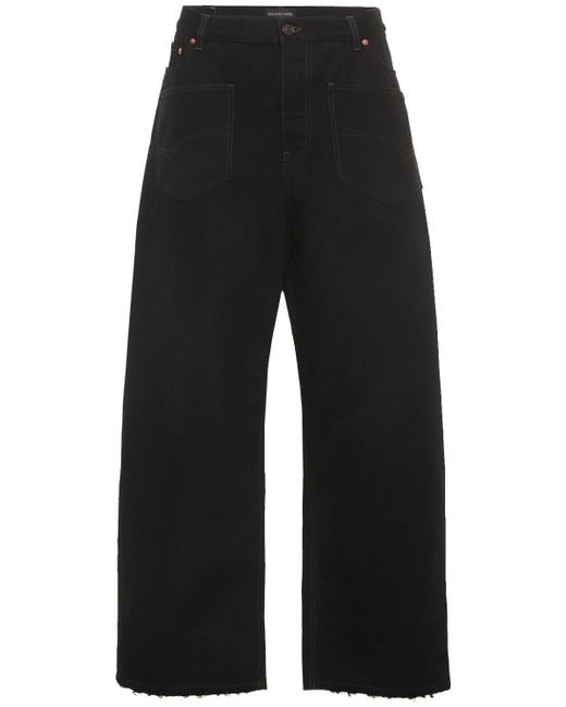 Balenciaga Denim Patched Pockets Baggy Jeans in Black for Men | Lyst Canada