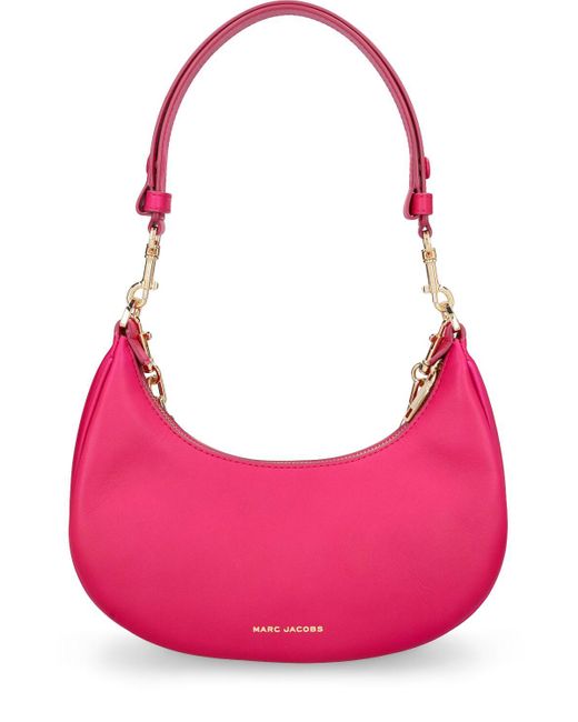 Marc Jacobs Pink The Small Curve Leather Shoulder Bag