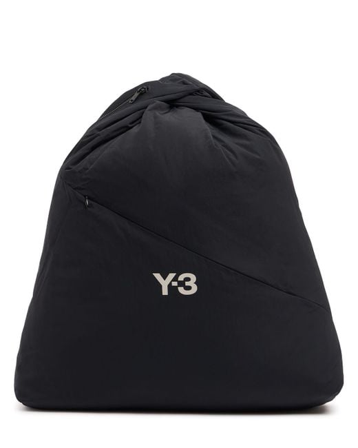 Y-3 Black Nylon Backpack Unique for men