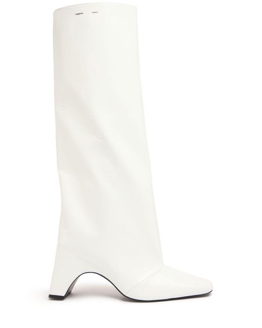 Coperni Gloss Bridge レザーブーツ 85mm White