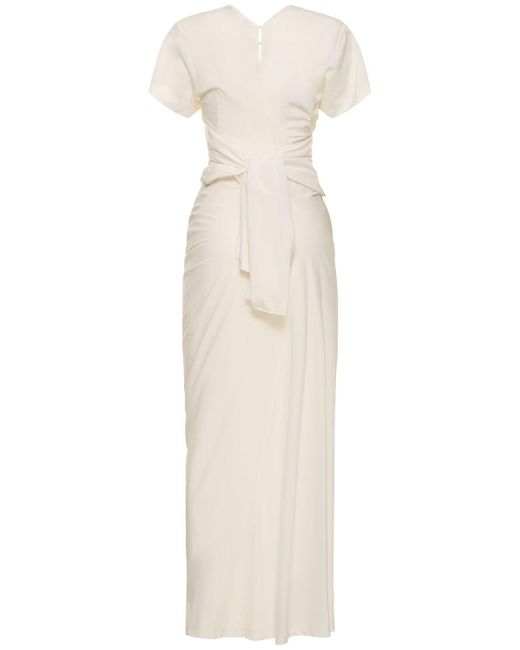 Proenza Schouler White Kleid Aus Viskosemischung "sidney"