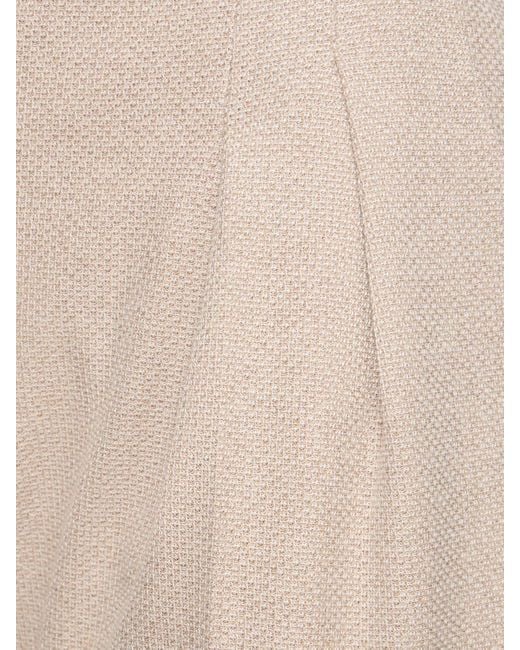 Short en jersey de coton plissé jessica Max Mara en coloris Natural