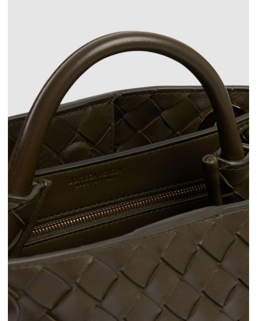 Bottega Veneta Black Small Andiamo Leather Top Handle Bag