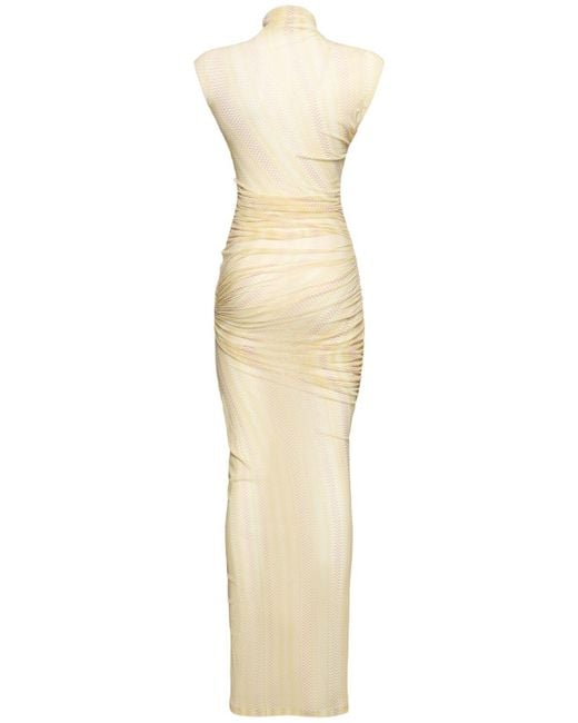 Missoni Natural Stretch Tulle Sleeveless Long Dress