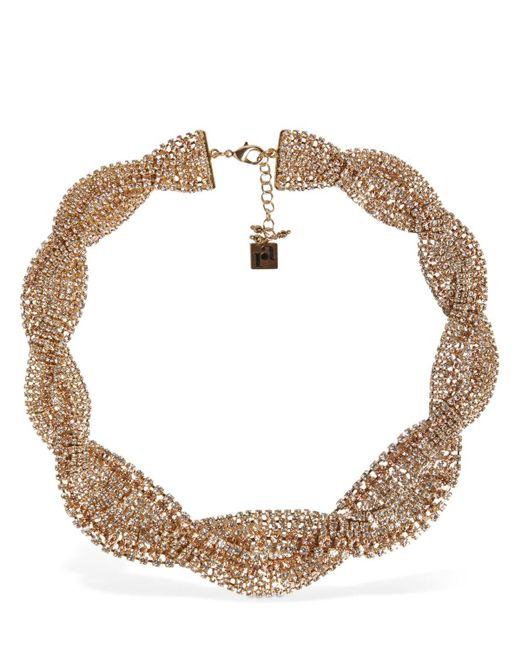 Rosantica White Chevron Crystal Collar Necklace
