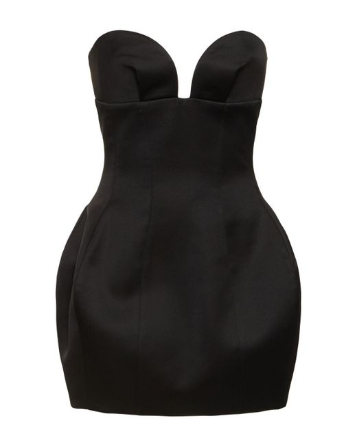 Monot Black Sweetheart Mini Dress