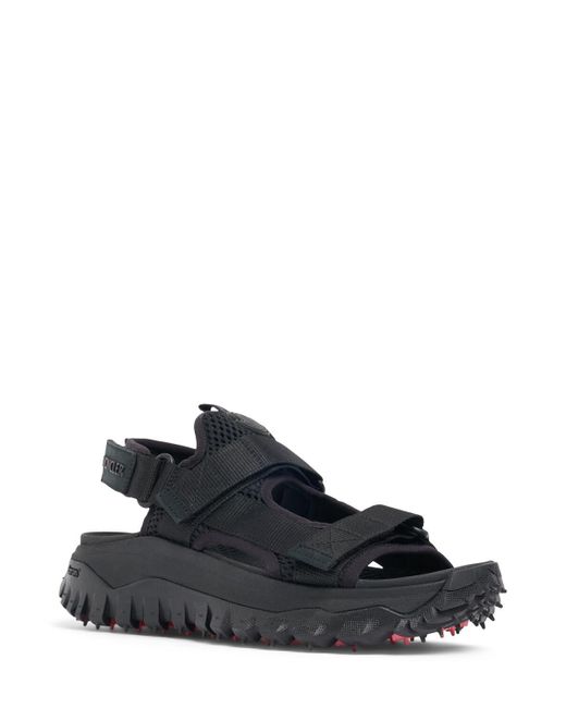 Moncler Black 45mm Trailgrip Vela Tech Sandals
