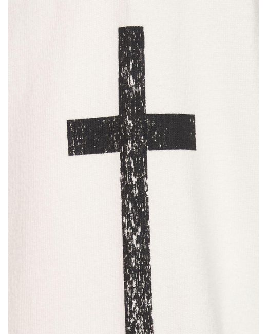 Someit White J.X.F Vintage Long Sleeve Cotton T-Shirt for men