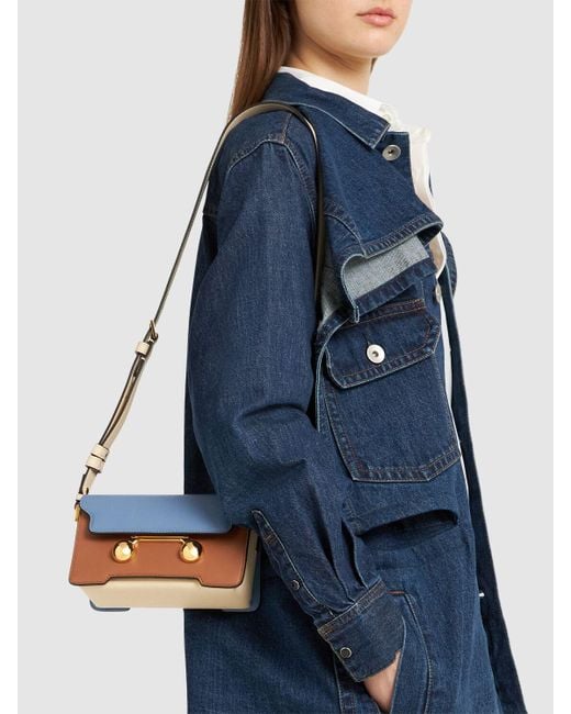 Mujer Bolso Mini Trunkaroo De Piel Unique Marni de color Blue