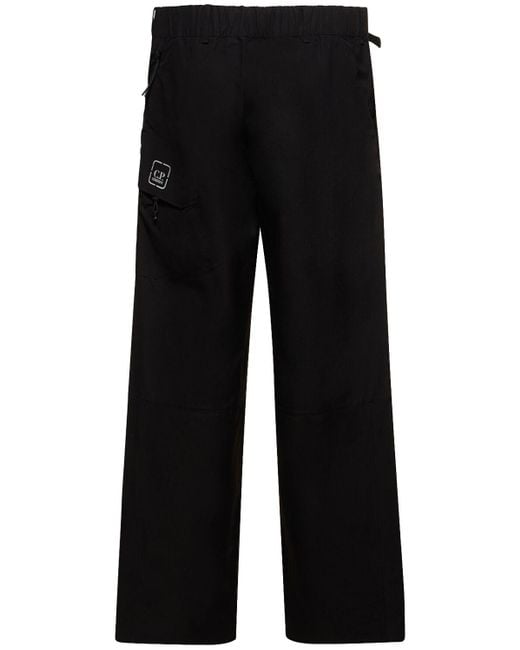 C P Company Black Metropolis Series Cargo Pants for men