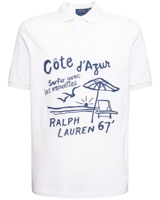 Polo Ralph Lauren Cote D'azur White Polo for men