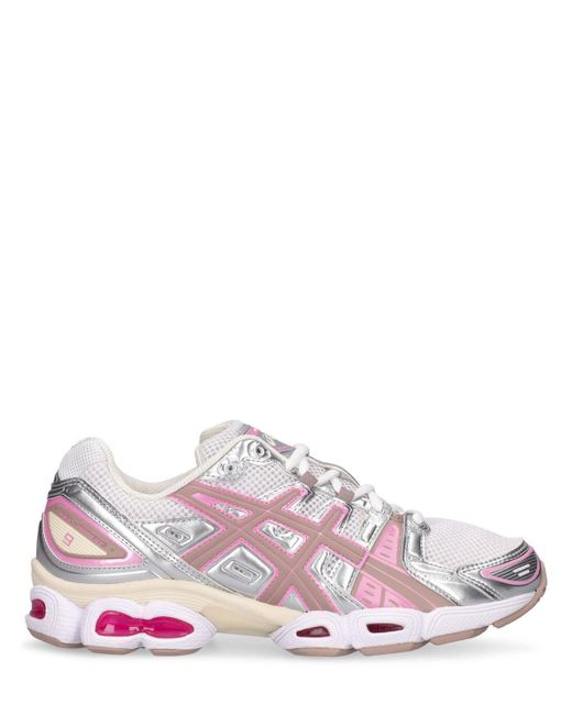 Asics gel nimbus grey pink sale