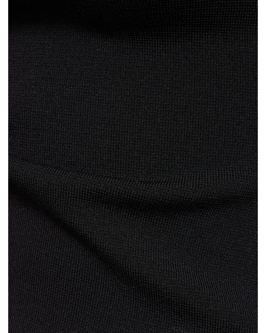 Top in maglia di misto viscosa di Matteau in Black