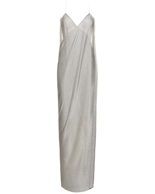 Magda Butrym White Jersey Long Dress