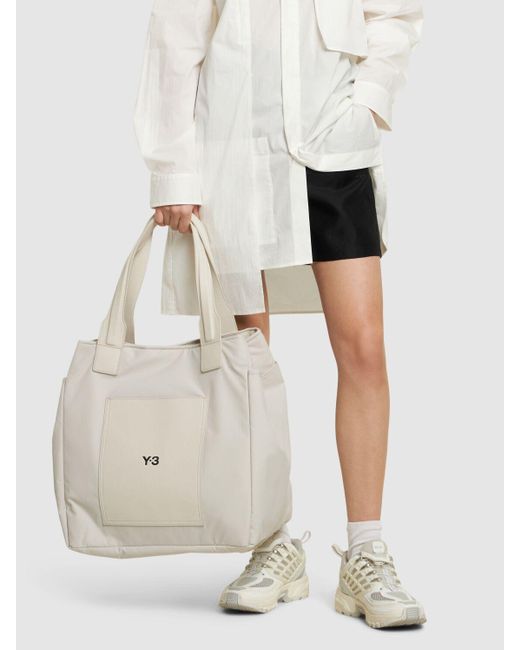 Borsa shopping lux di Y-3 in Natural