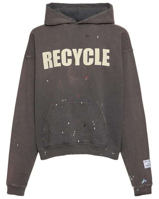 GALLERY DEPT. Gray Cotton Recycle Logo Hoodie for men