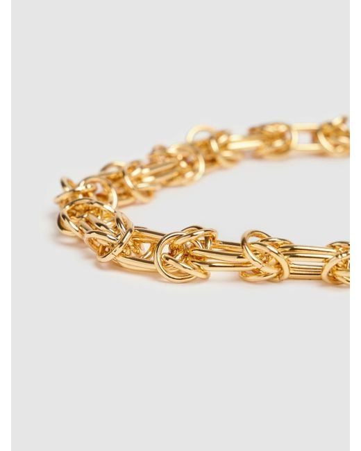 FEDERICA TOSI Metallic Lace Cecile Chain Necklace