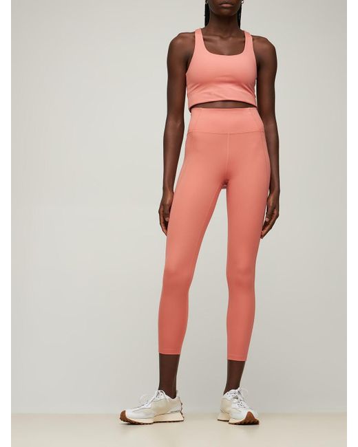 Compression Leggings in Pink | Lyst 
